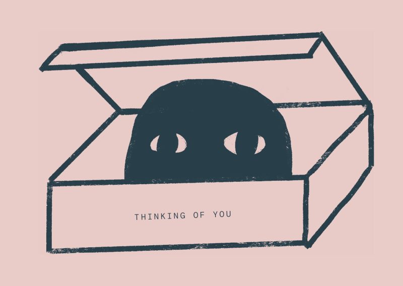 Thinking of you box gift card