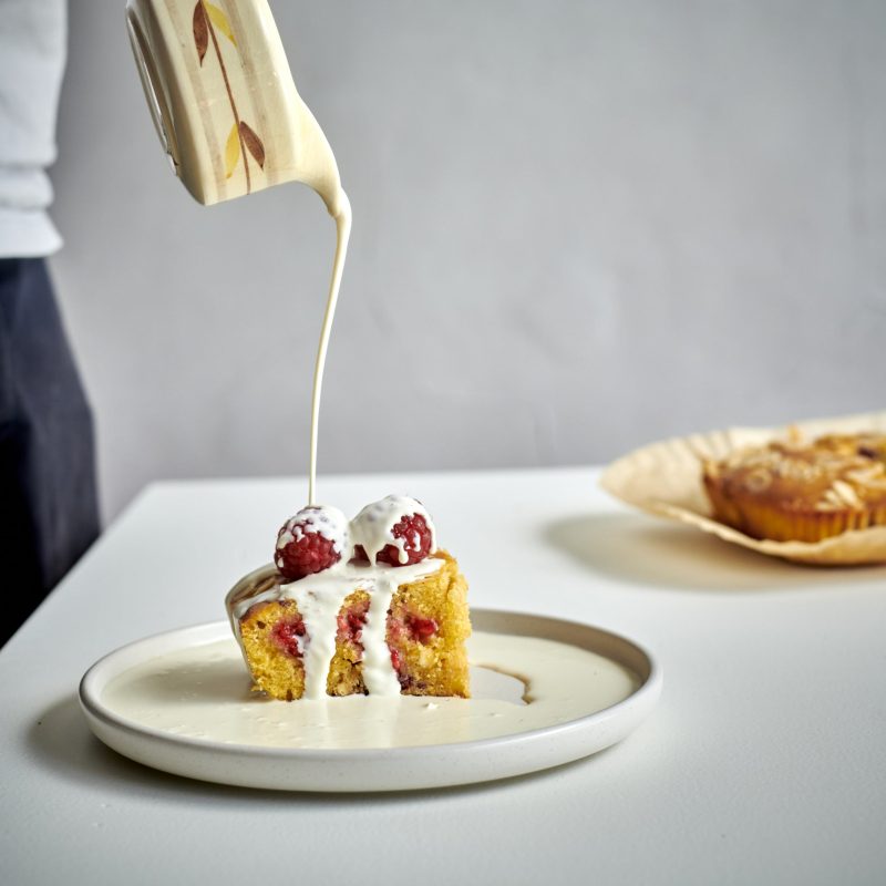 Raspberry And White Chocolate Frangipane Cake